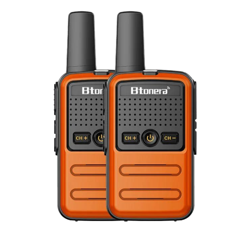 Mini Walkie Talkie 16CH UHF 400-470MHz 2 pcs Portable Radio, Btonera