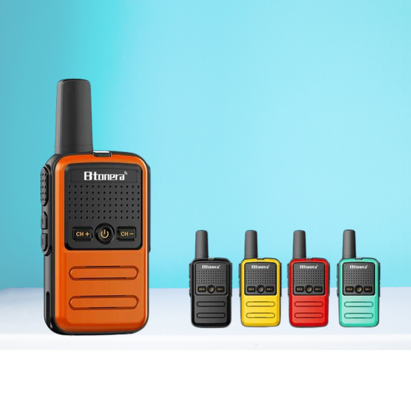 Mini Walkie Talkie 16CH UHF 400-470MHz 2 pcs Portable Radio, Btonera